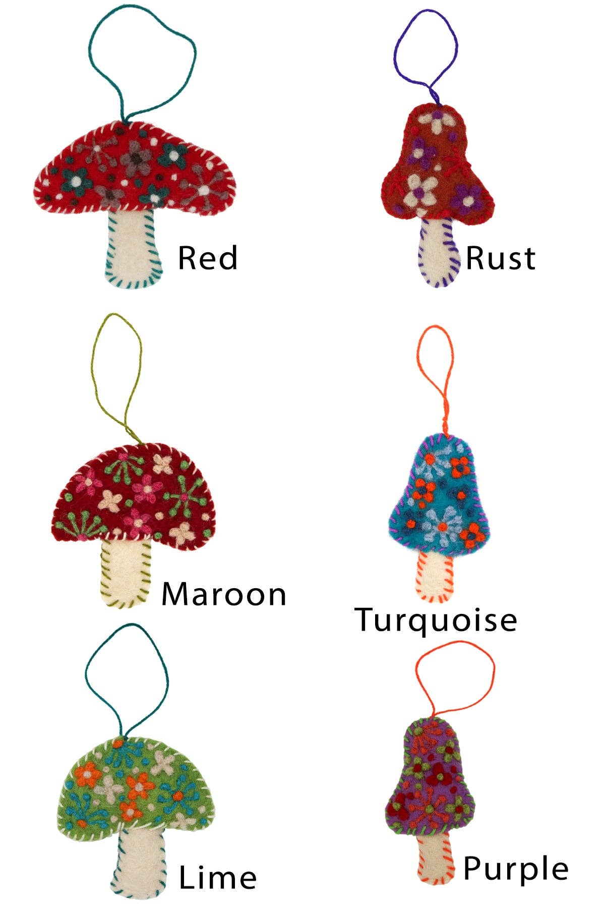 Magic Mushroom Charms: 12pcs/pkt