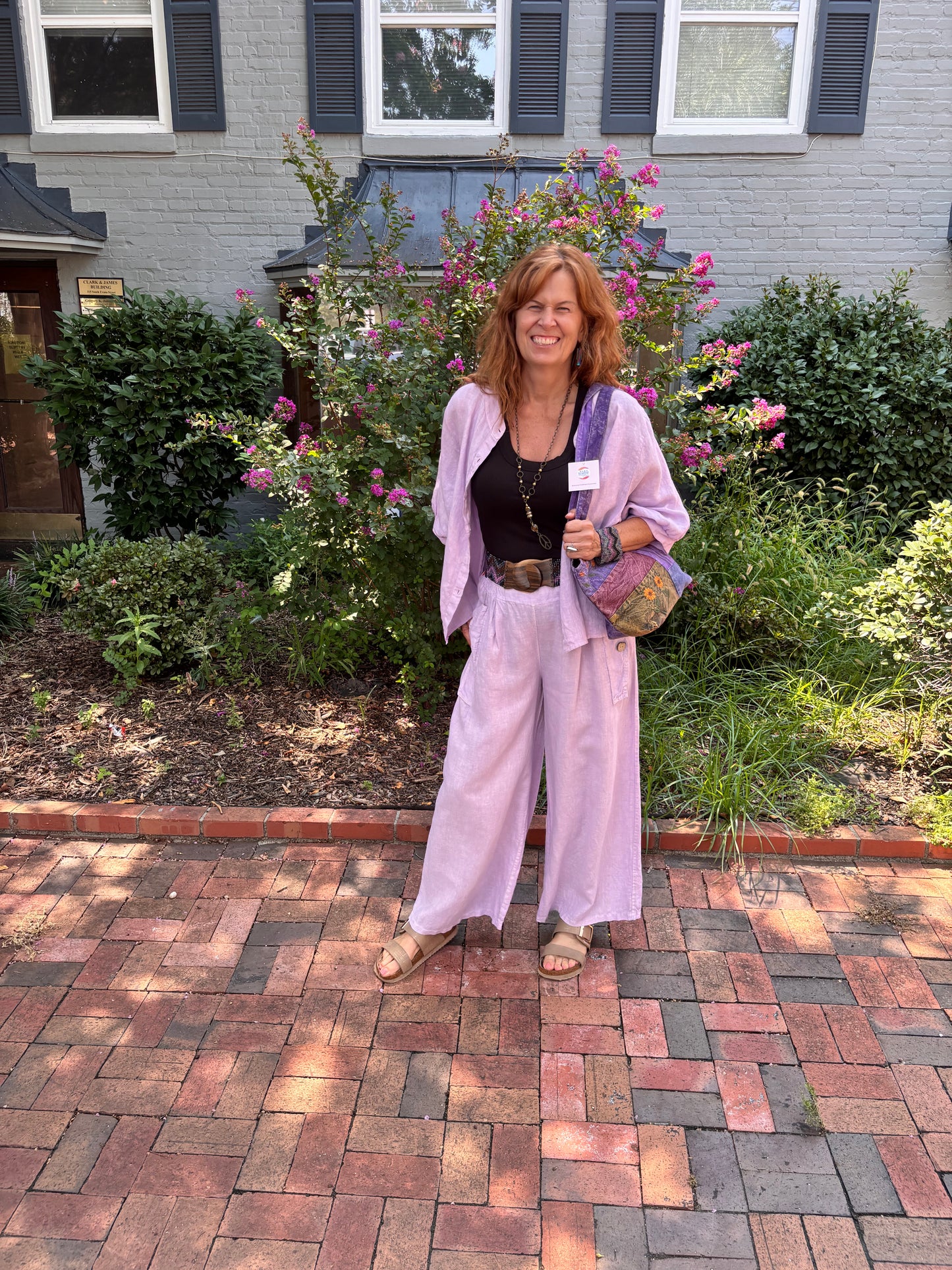 Button Pocket Pants Lavender