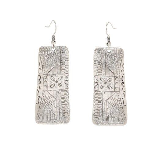 Handmade Pewter Earring - 4653