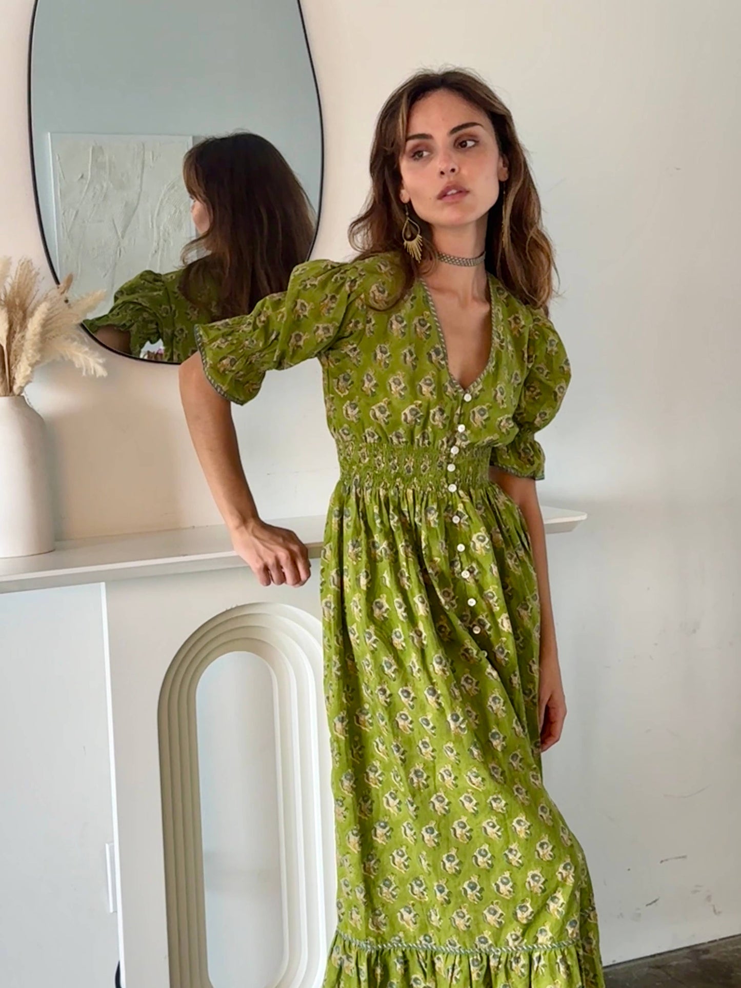 Hand Block Printed Maxi Dress