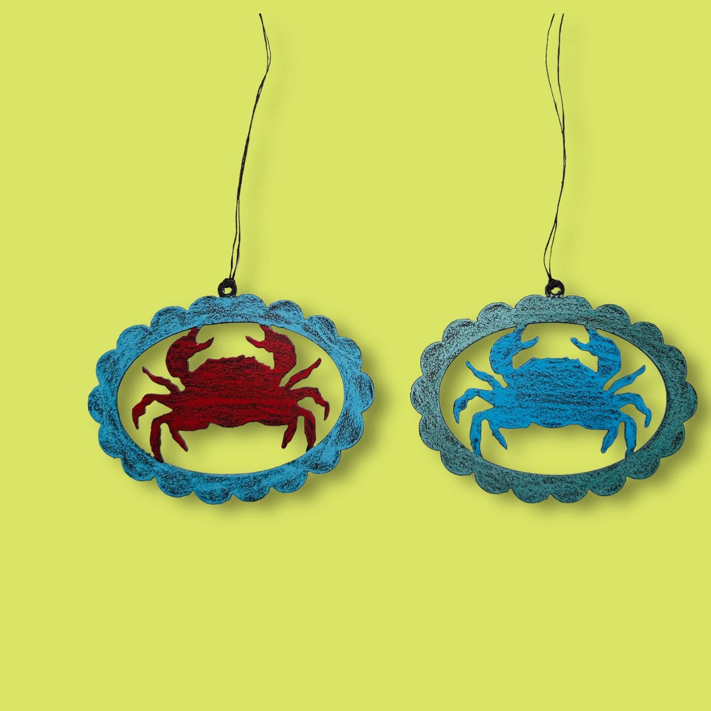 CRAB ornament cute beach souvenirs metal gifts ocean sea