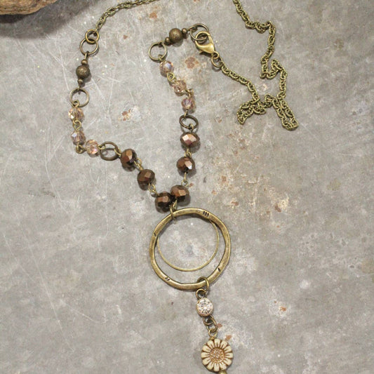 Simply Charming Rich Brown Necklace