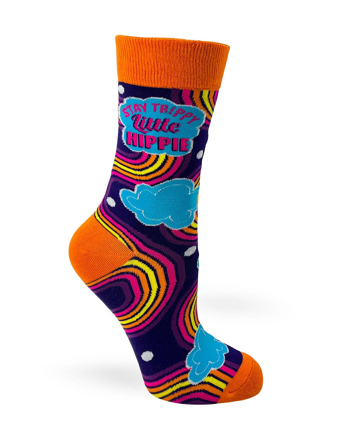 Stay-Trippy Little Hippie Women's Novelty Crew Socks