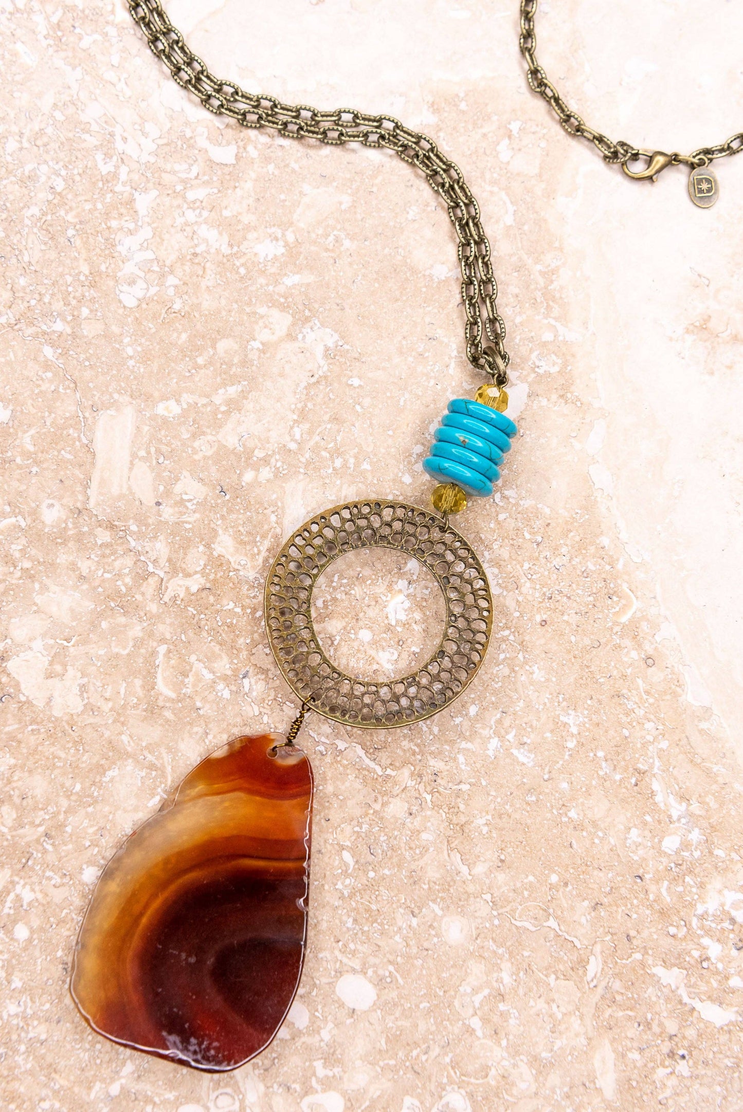 Marcela Necklace in Bronze