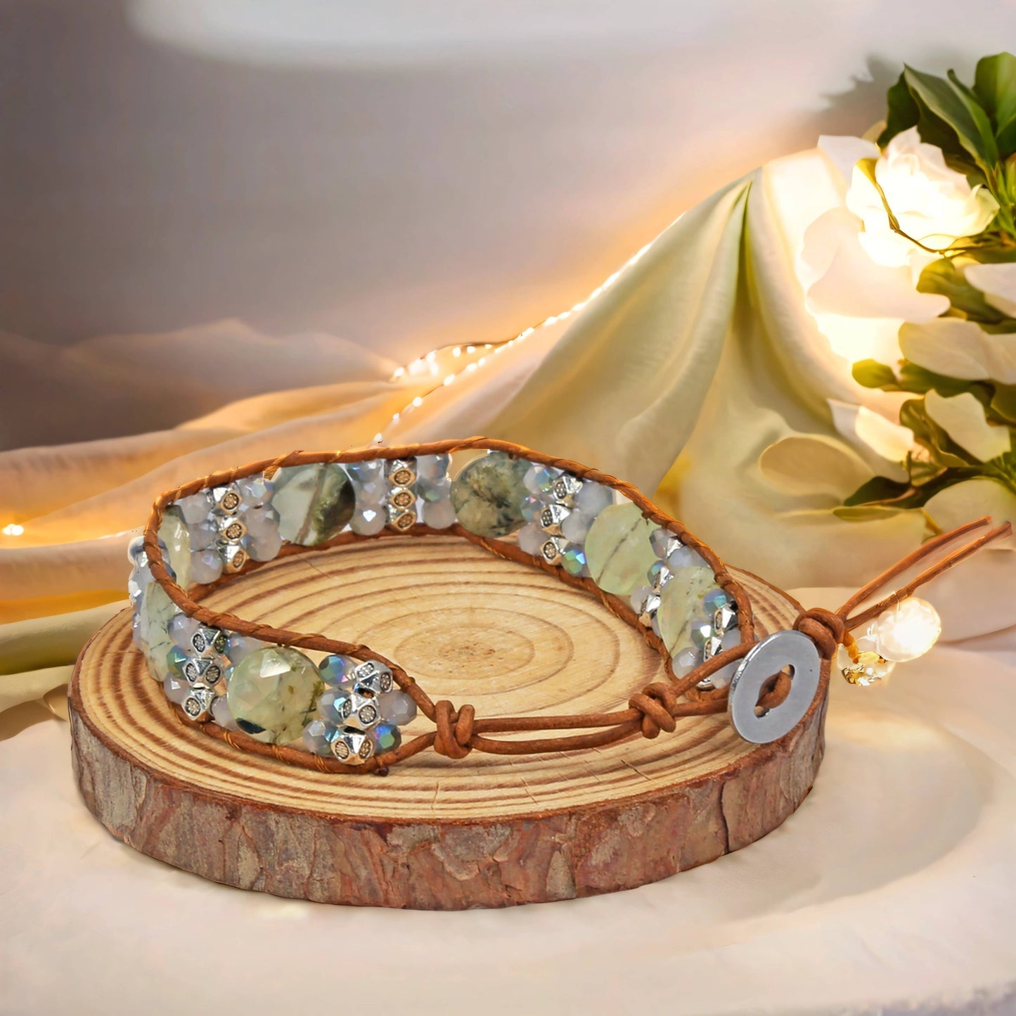 Gemstones Single Wrap Bracelet