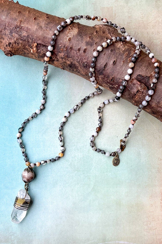 Suri Necklace in Gray