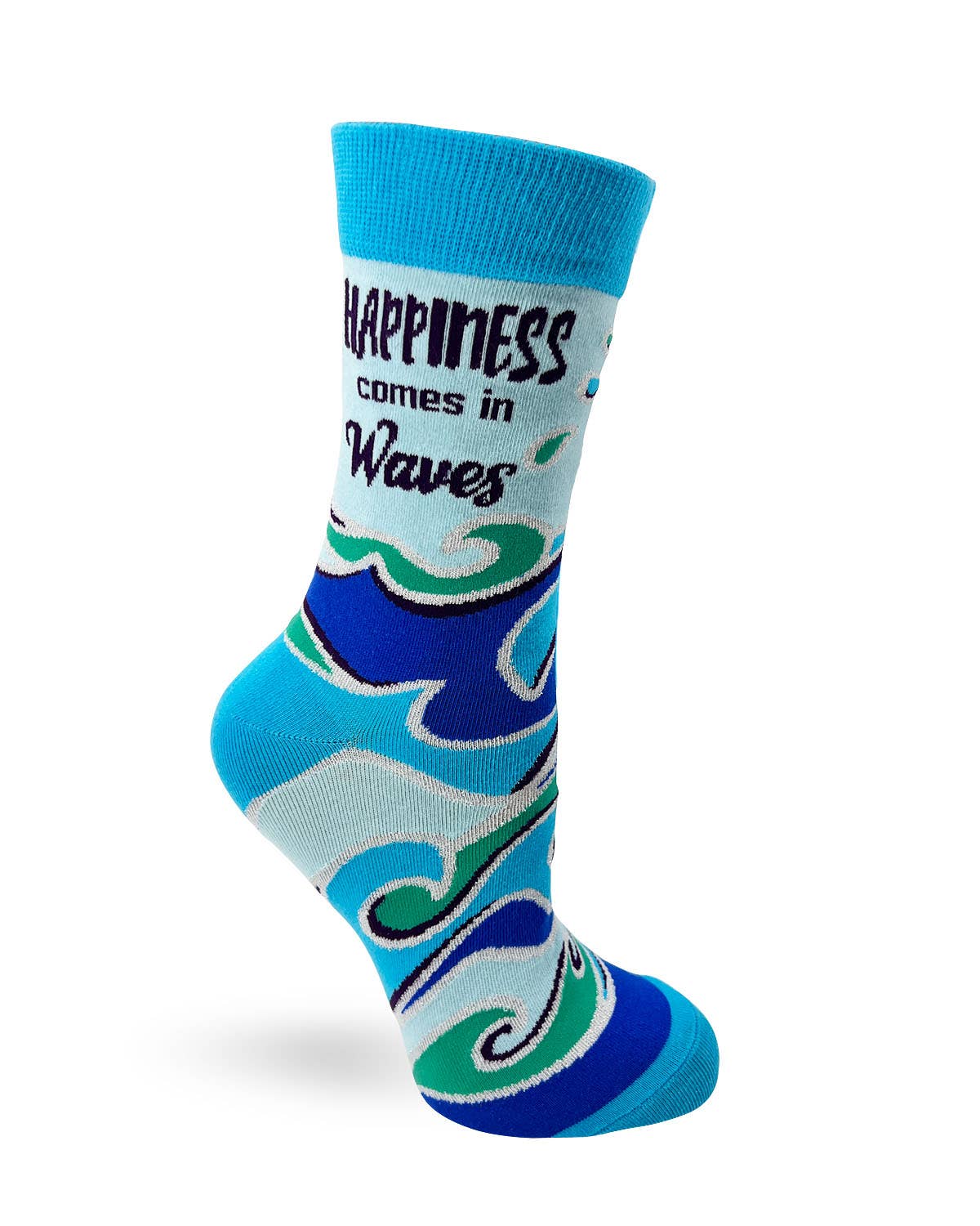 Happiness Comes in Waves Women's Crew Socks