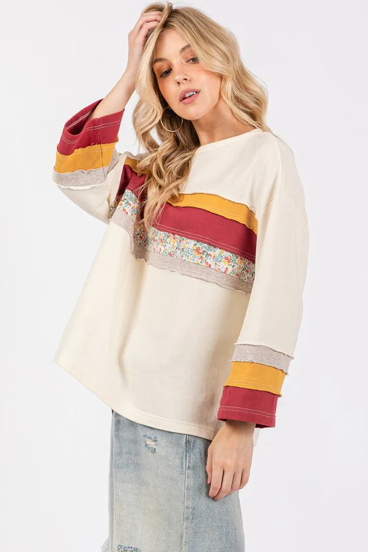 French Terry Color Block