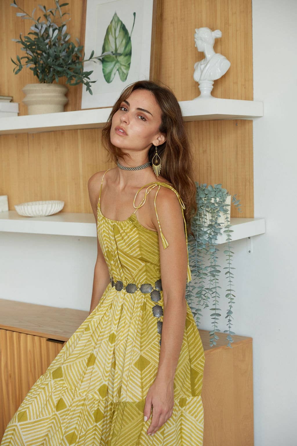 Shibori Hand-Dyed Maxi Dress (Udvita)