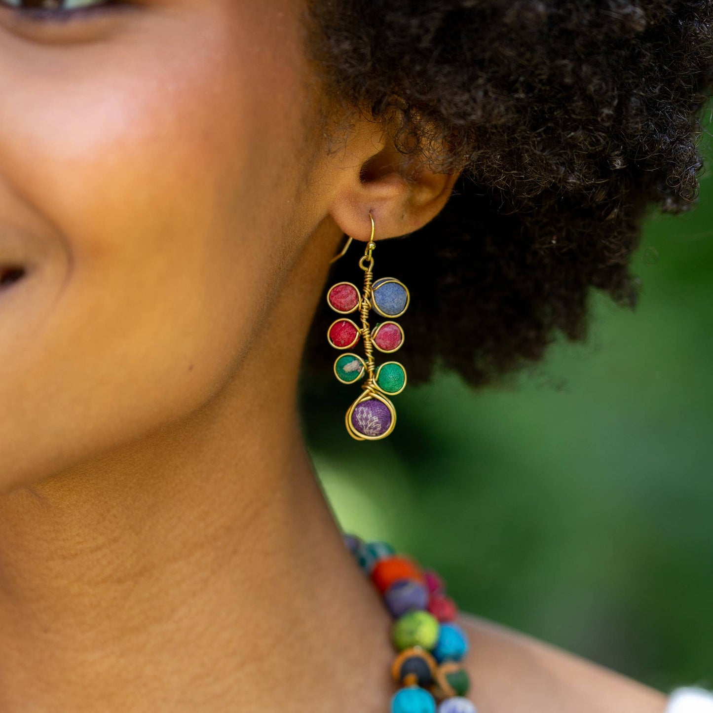 Aasha Beaded Droplet Earrings