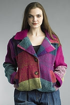 Multi Color Two Pocket Short Jacket