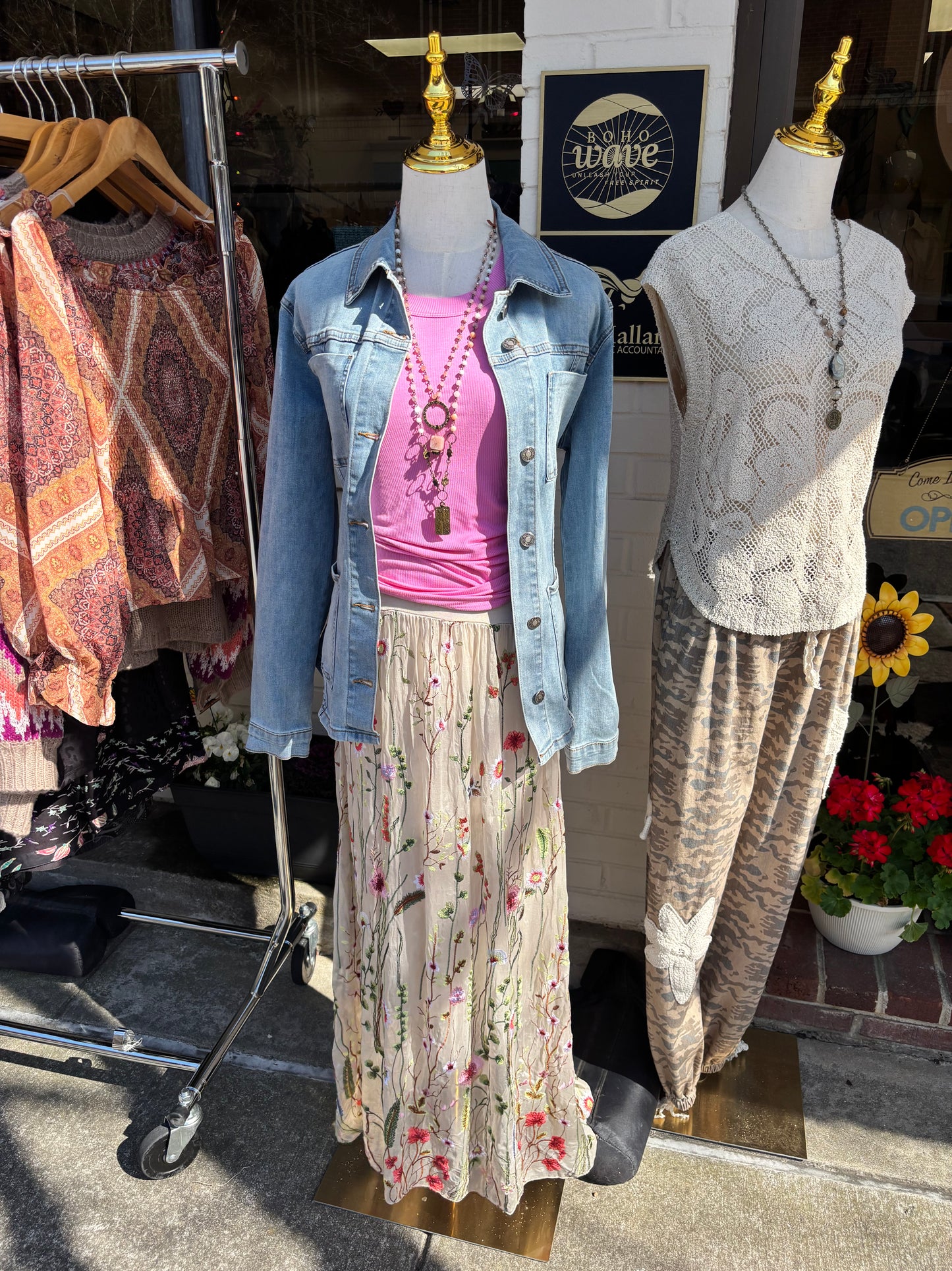 Denim Jean jacket with wrap