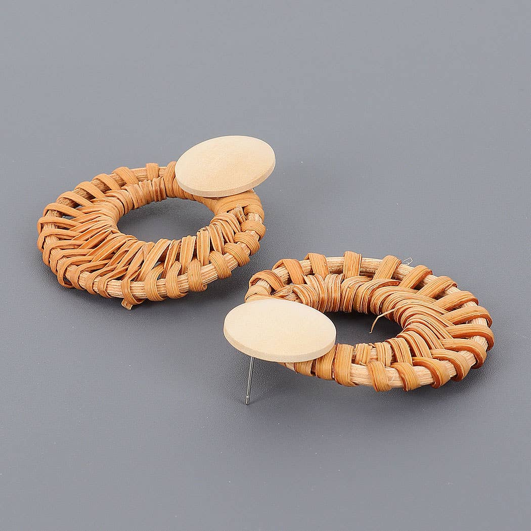 Bamboo Wood Earring