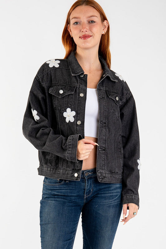Moonflower Denim Jacket
