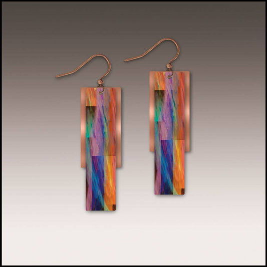 Multicolor Copper Accent Multilayer Earrings