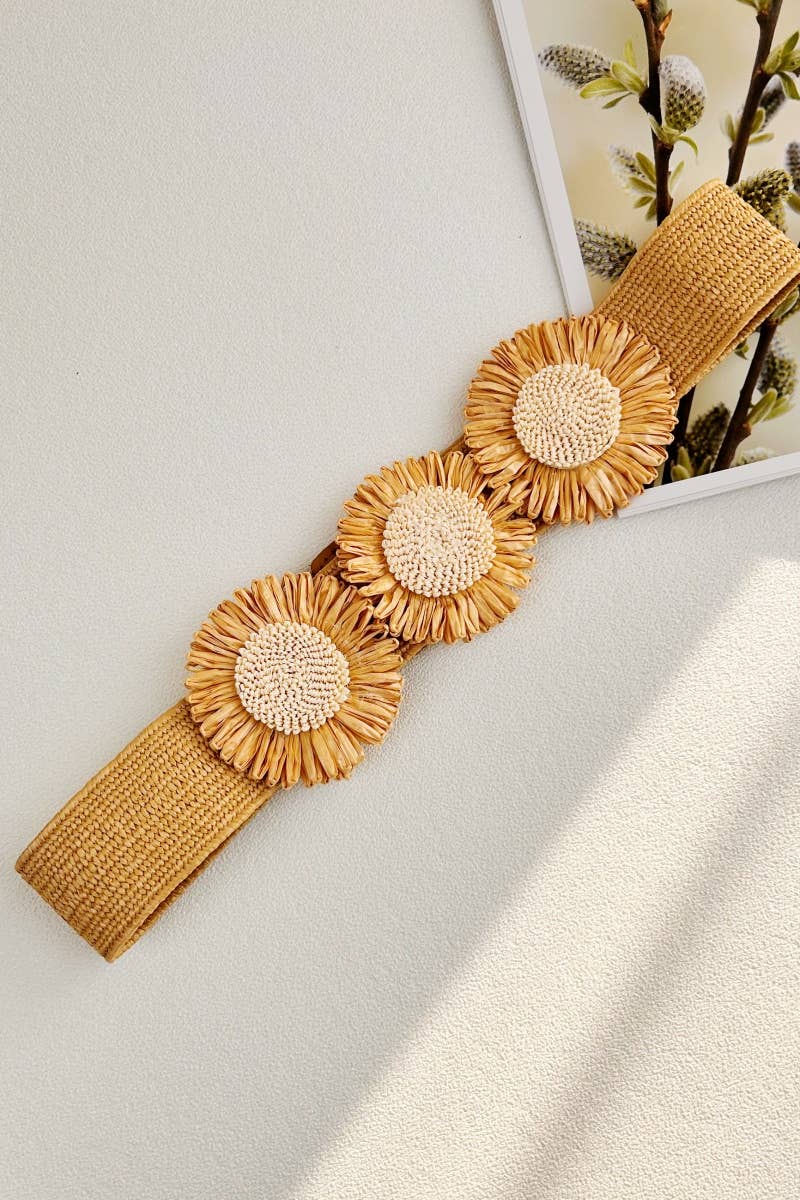 Bohemian Elastic Daisy Flower Belt - Free Spirit Chic