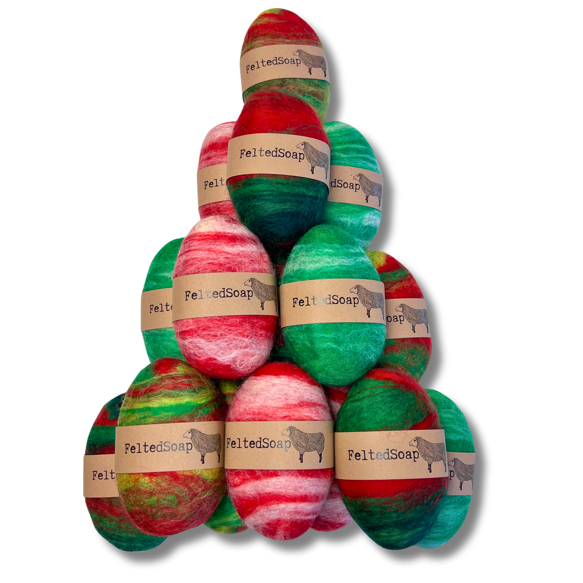 Felted Soap Christmas Holiday Unique Gift Stocking Stuffer