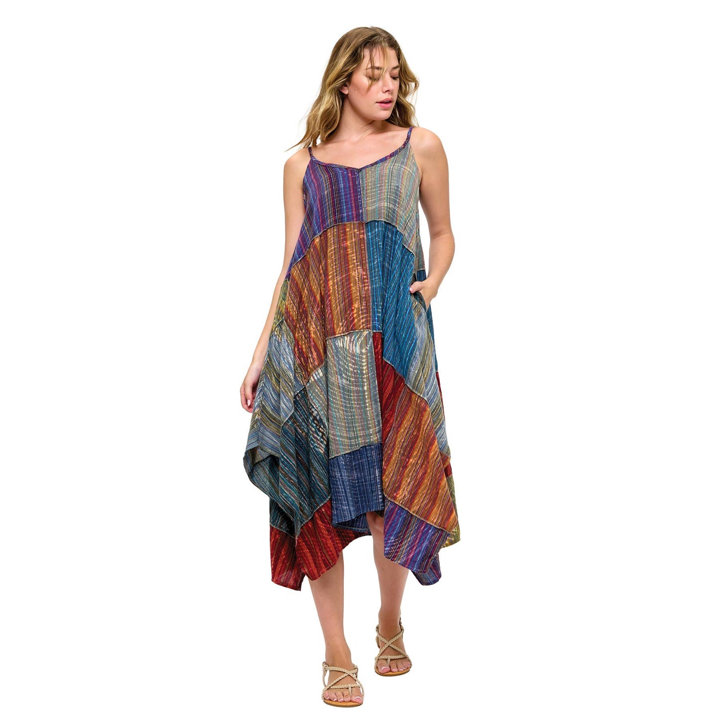 Gypsy Vintage Washed Patchwork Dress