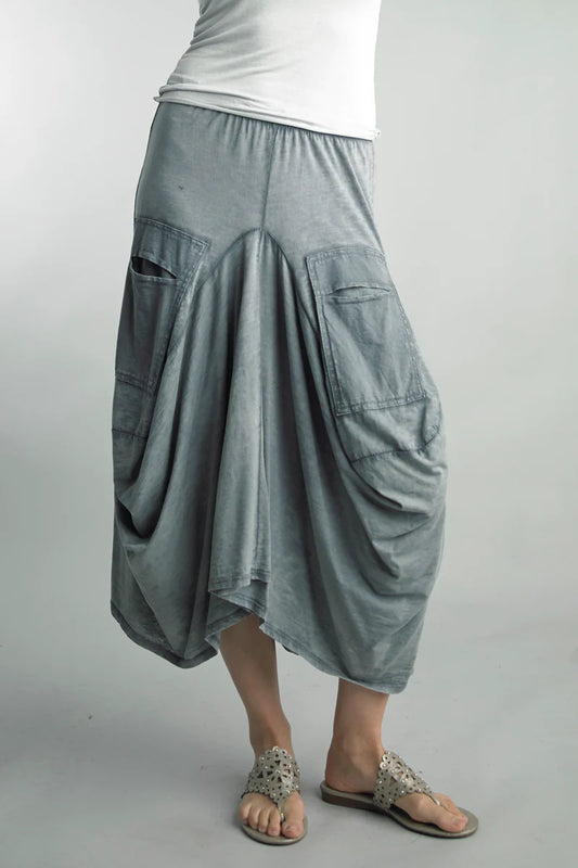 Bohemian Harem Style Skirt with Pockets