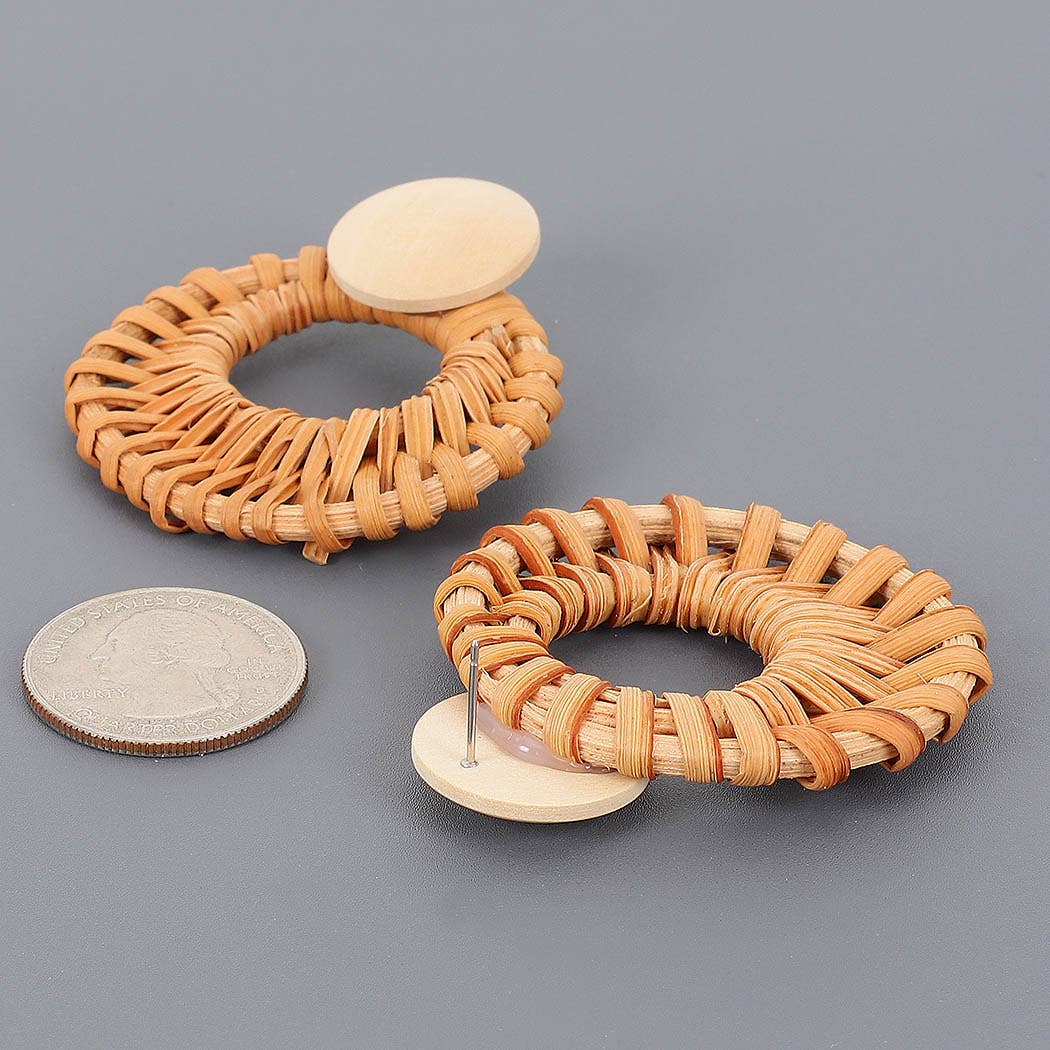 Bamboo Wood Earring