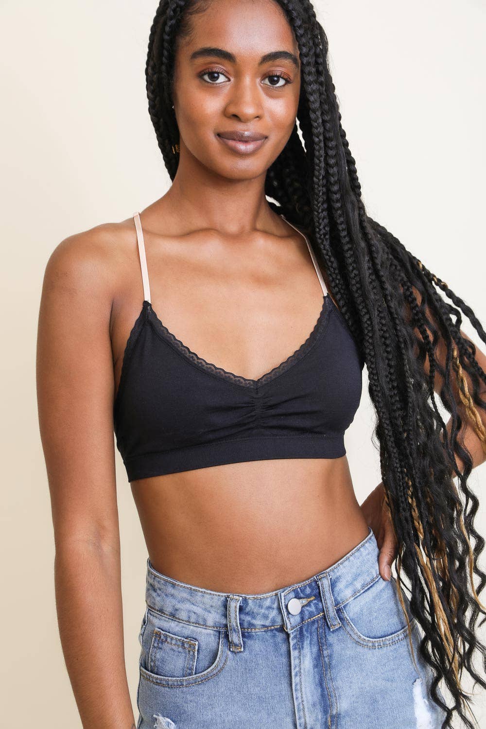 Feminine & Cute Floral Lattice Bralette – Leto Original