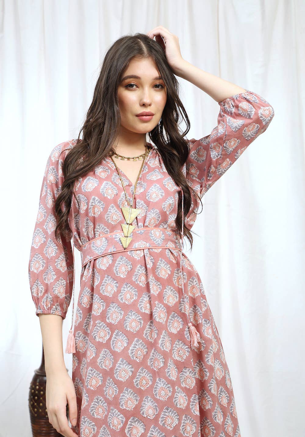 Block Printed Dress (Kaishori)