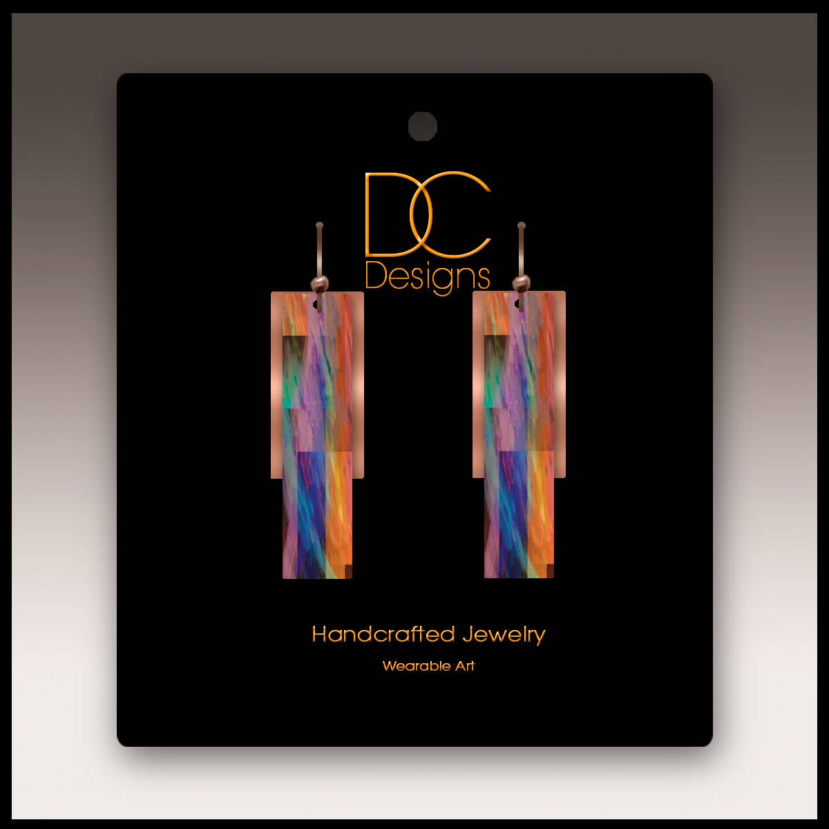 Multicolor Copper Accent Multilayer Earrings