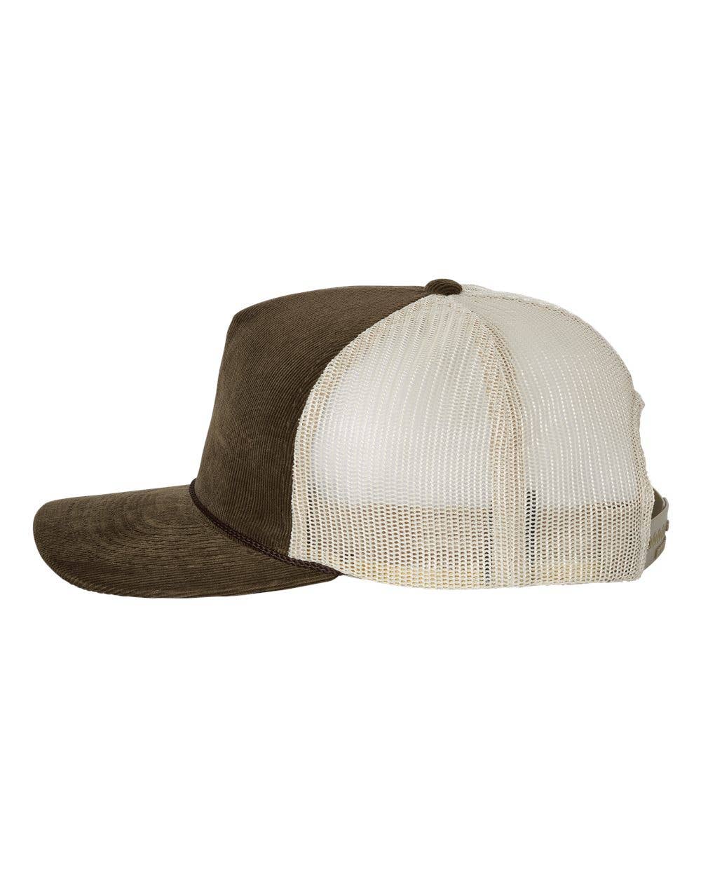 Corduroy Trucker Hat- Salt in the Air- Patch Snapback Hat