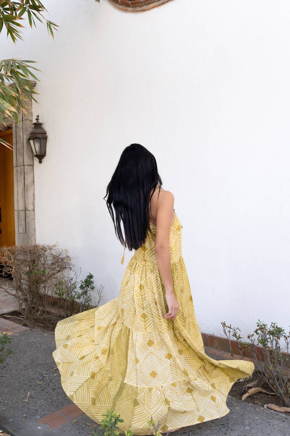 Shibori Hand-Dyed Maxi Dress (Udvita)