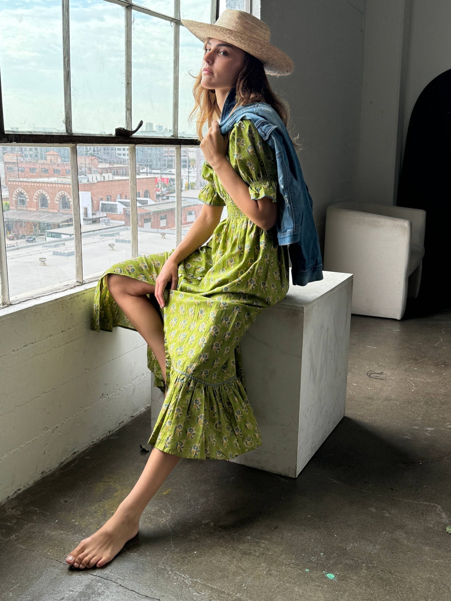Hand Block Printed Maxi Dress