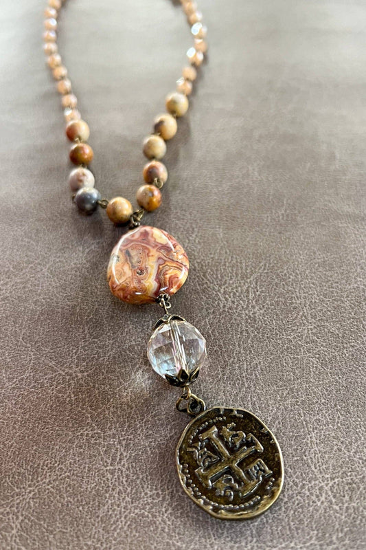 Alexis Necklace in Bamboo Blush