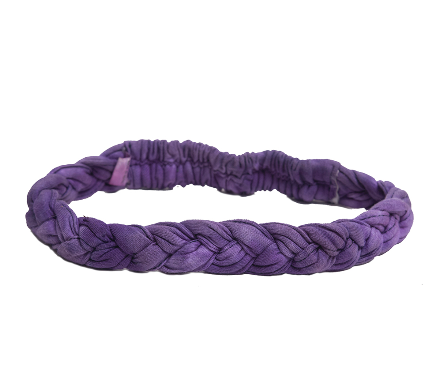 Purple Cotton Braided Headband - Stonewashed Hair Accessory