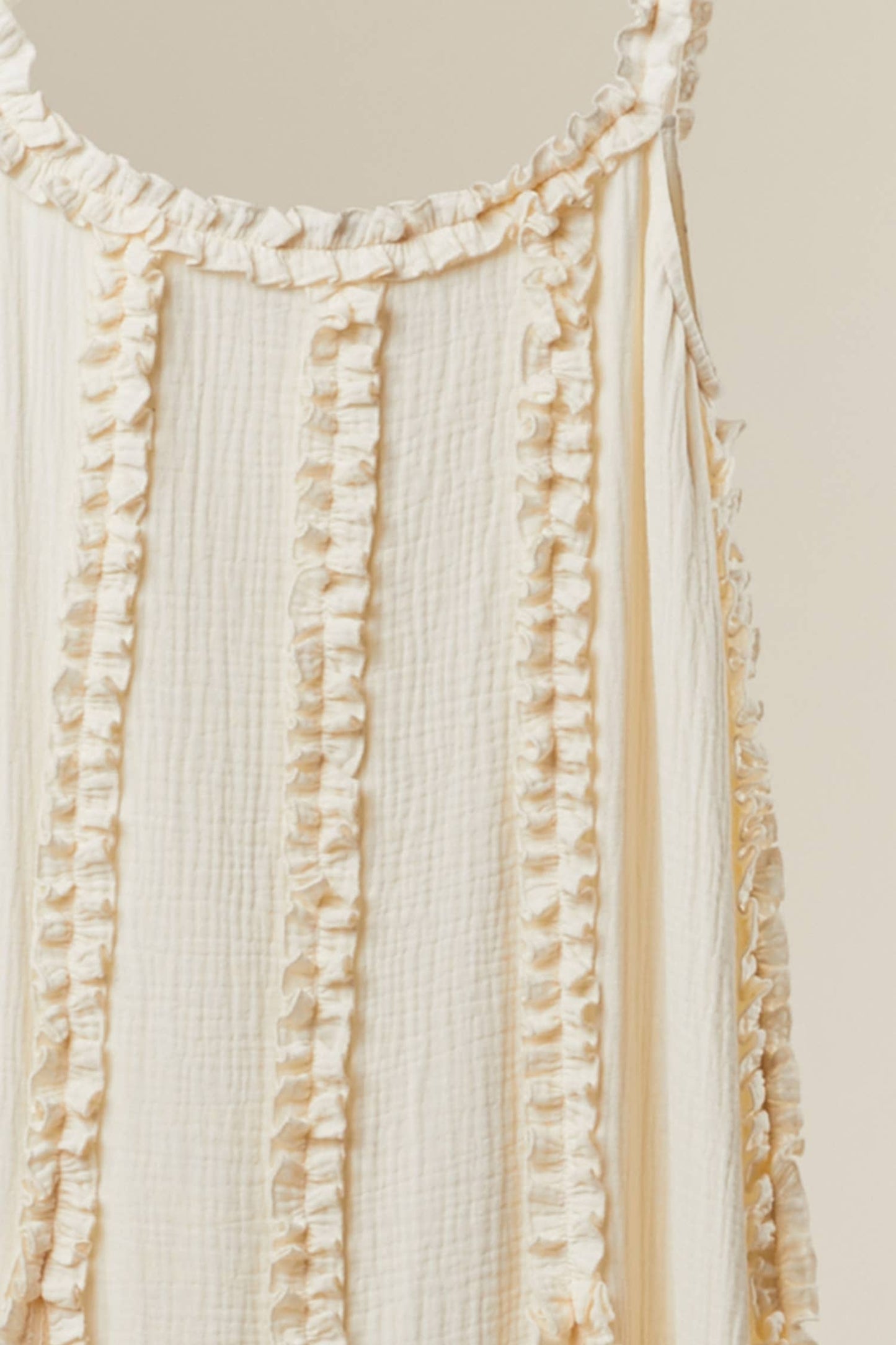 RUFFLED BOHO MAXI DRESS