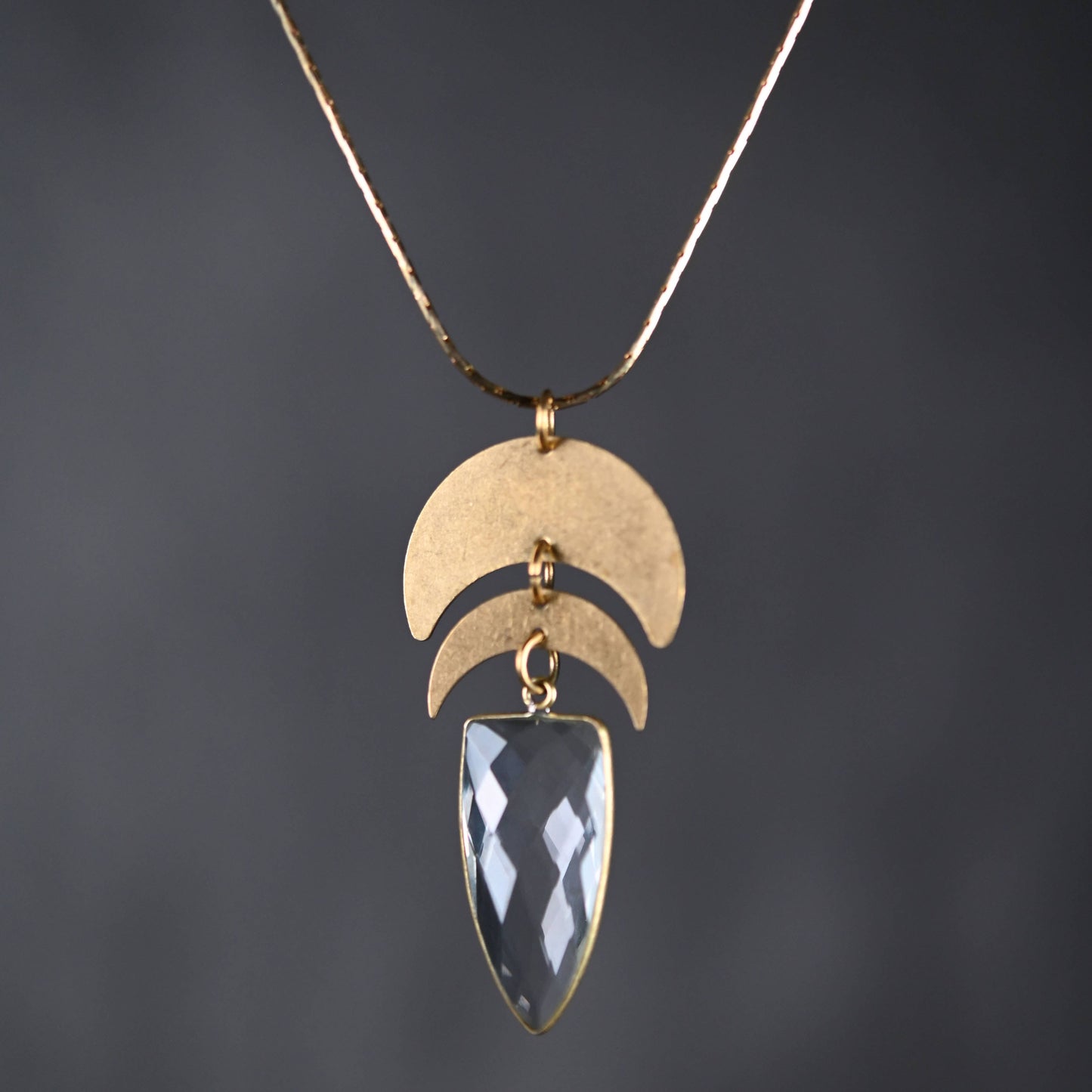 Double Moon W/ Arrow on an Adjustable Chain