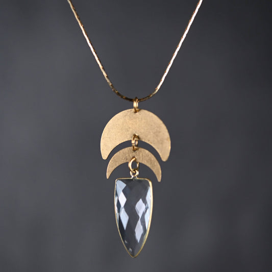 Double Moon W/ Arrow on an Adjustable Chain