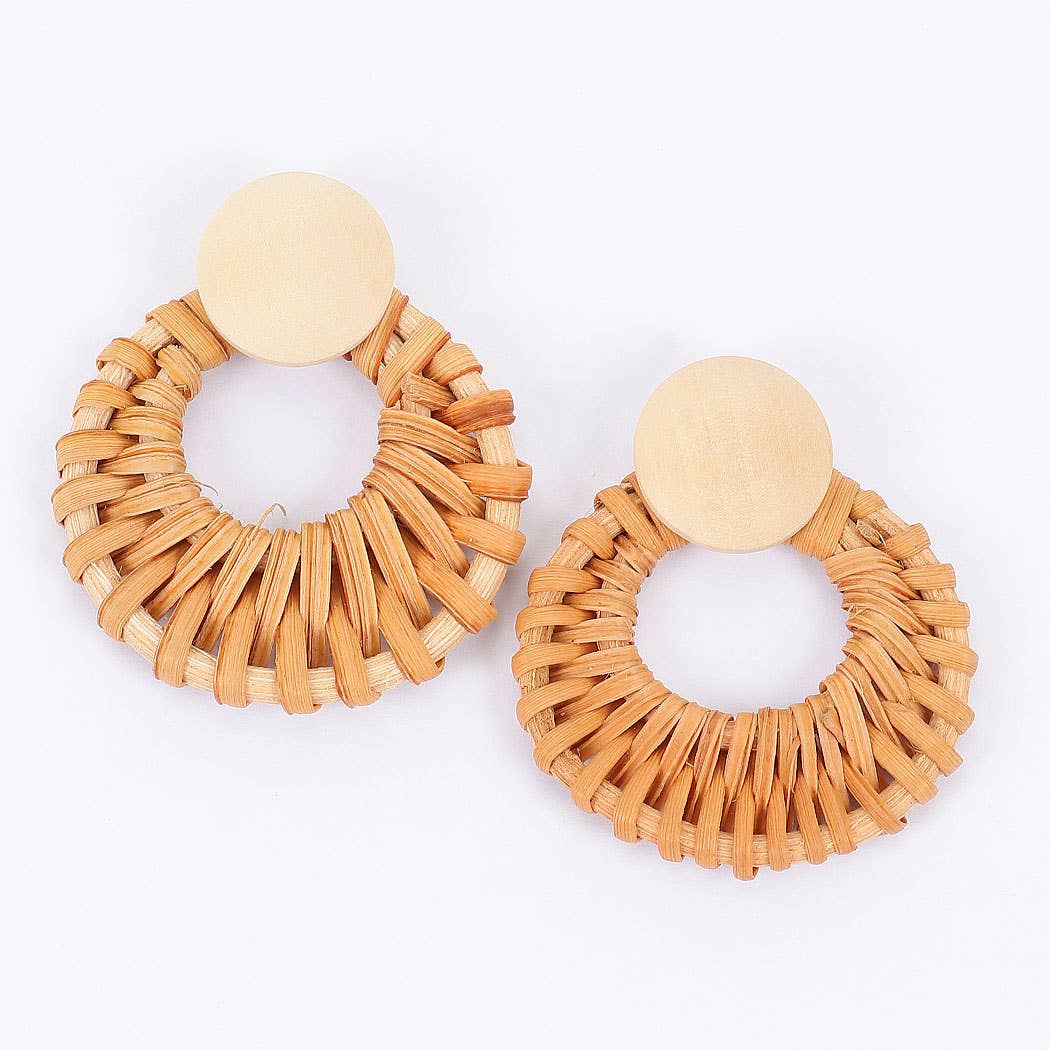 Bamboo Wood Earring