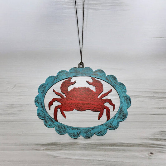 CRAB ornament cute beach souvenirs metal gifts ocean sea