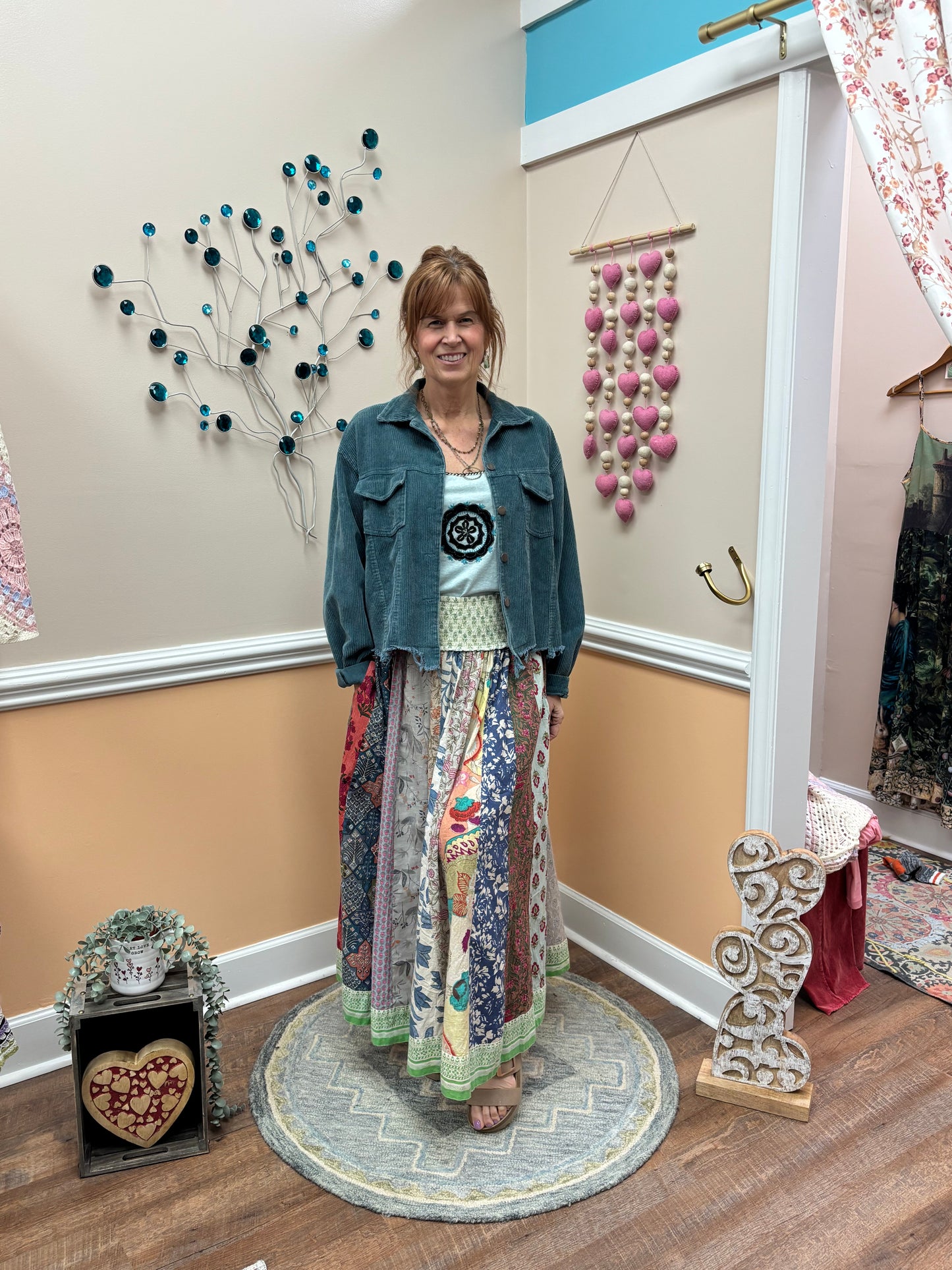 Washed Corduroy Button Jacket-Available in Green and Black