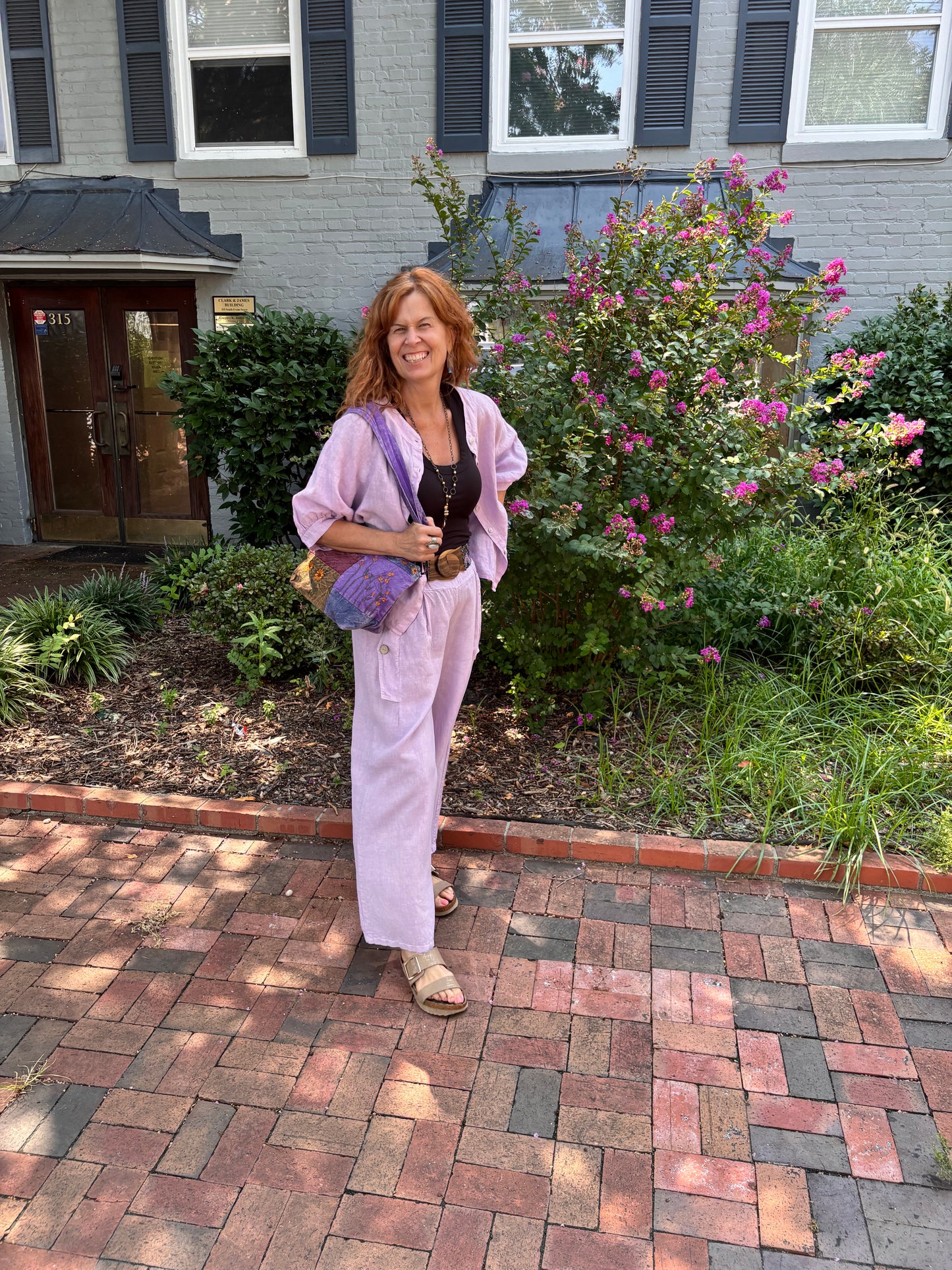 Button Pocket Pants Lavender