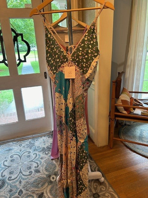 Diamond Patchwork 3-4 Length Dress