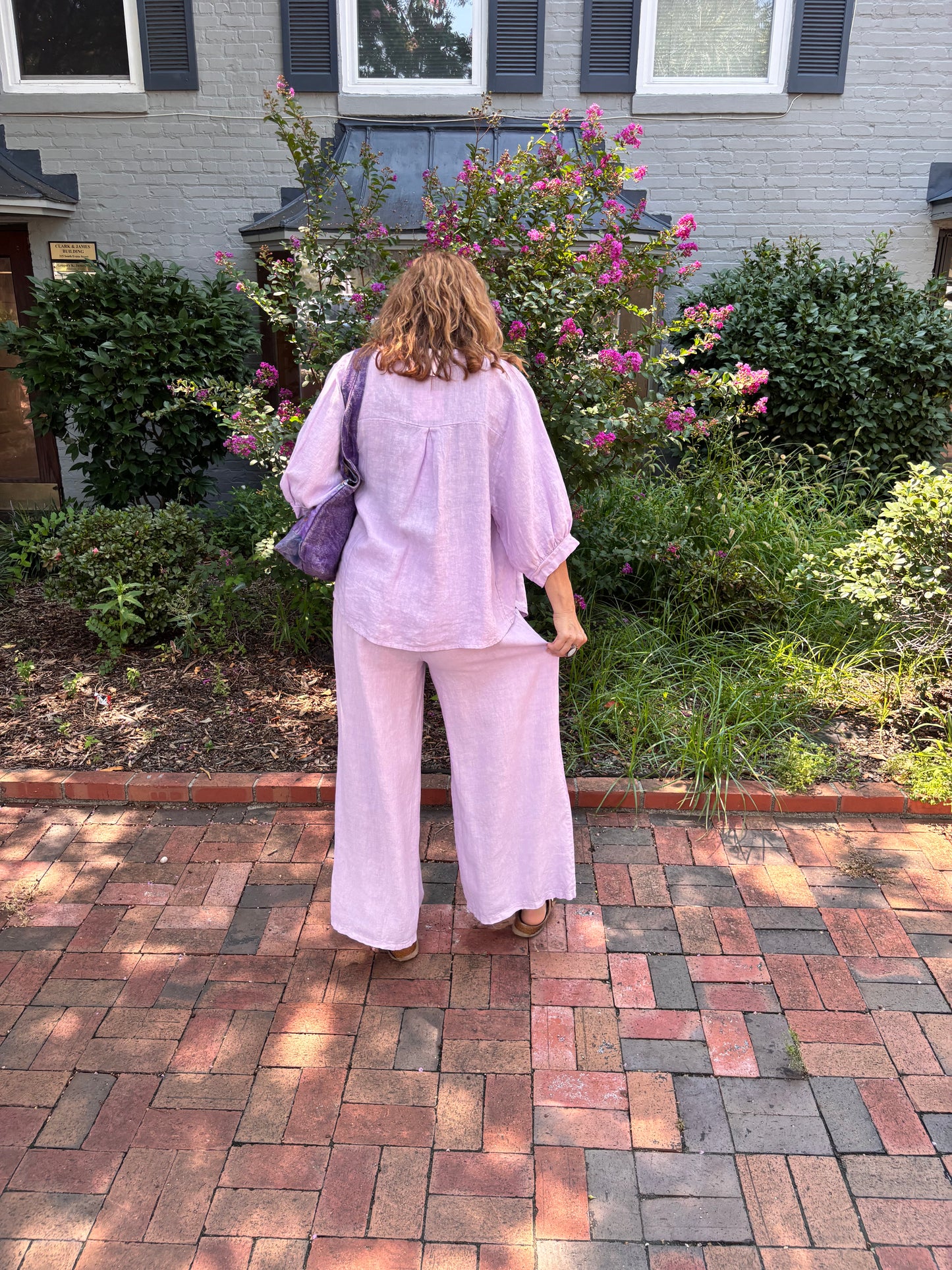 Button Pocket Pants Lavender