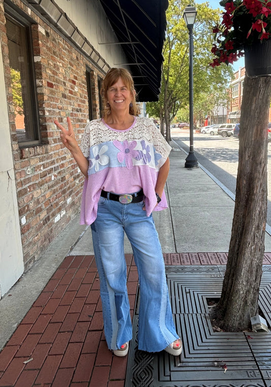 Sunset Canyon Wide-Leg Jeans