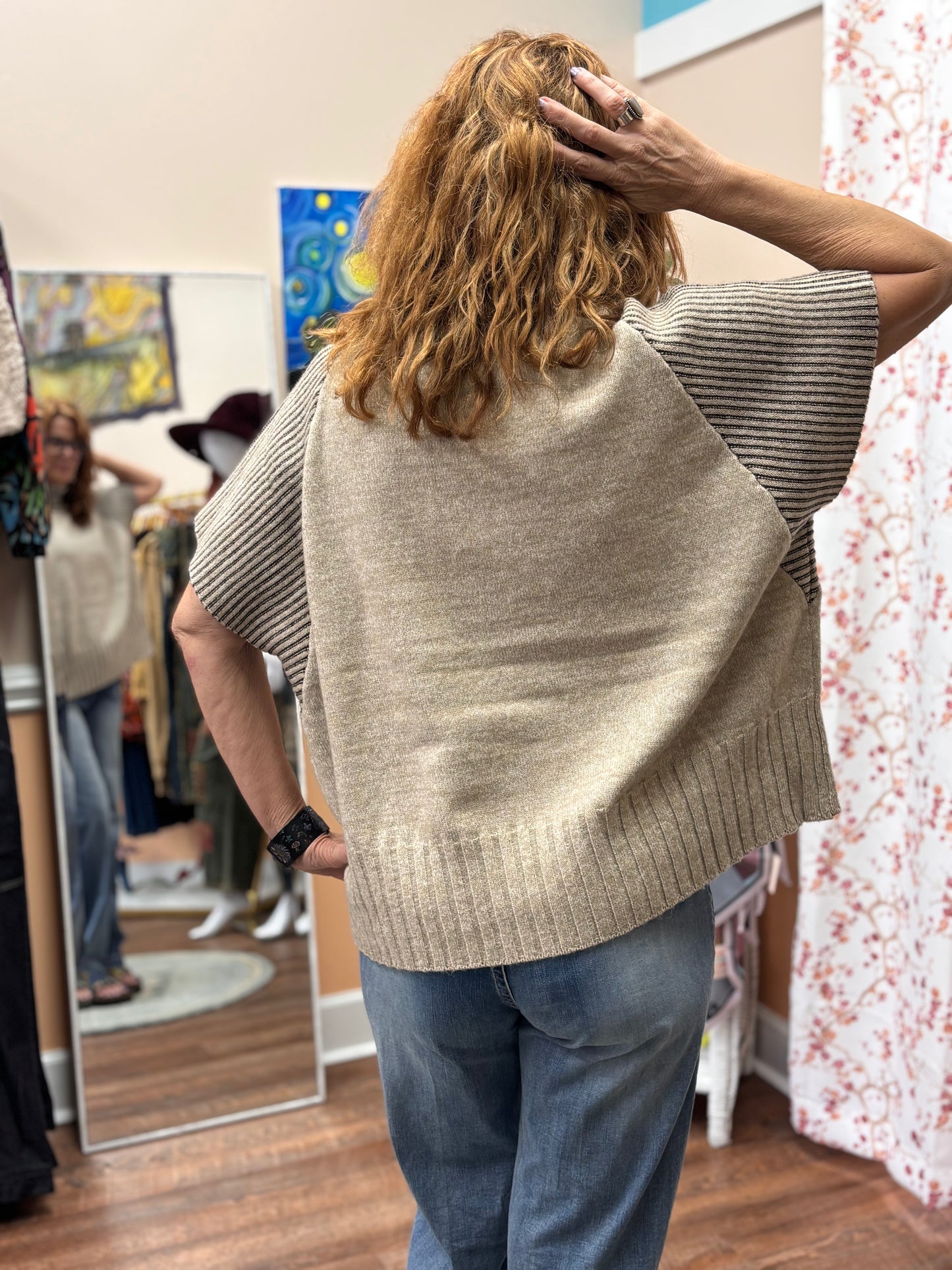 Turtle Neck Sweater Vest