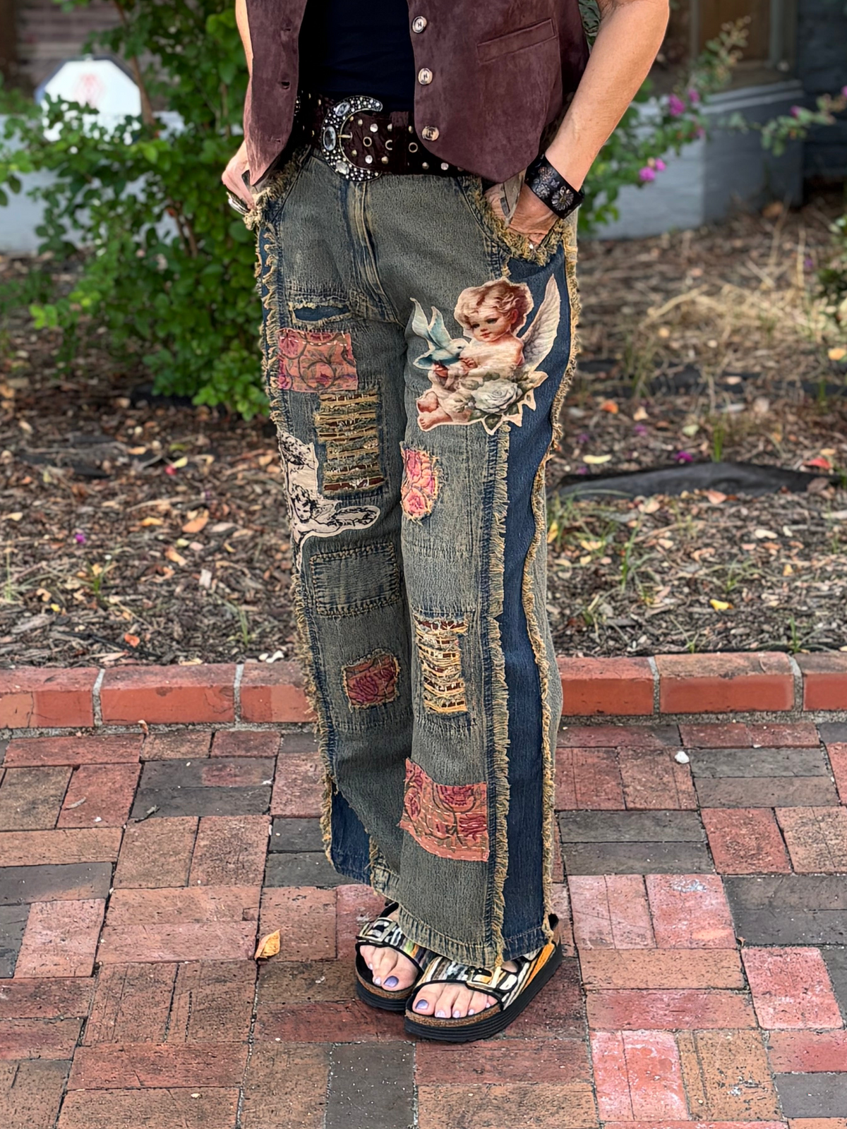 Cherub Angel Vintage Fringe Jeans