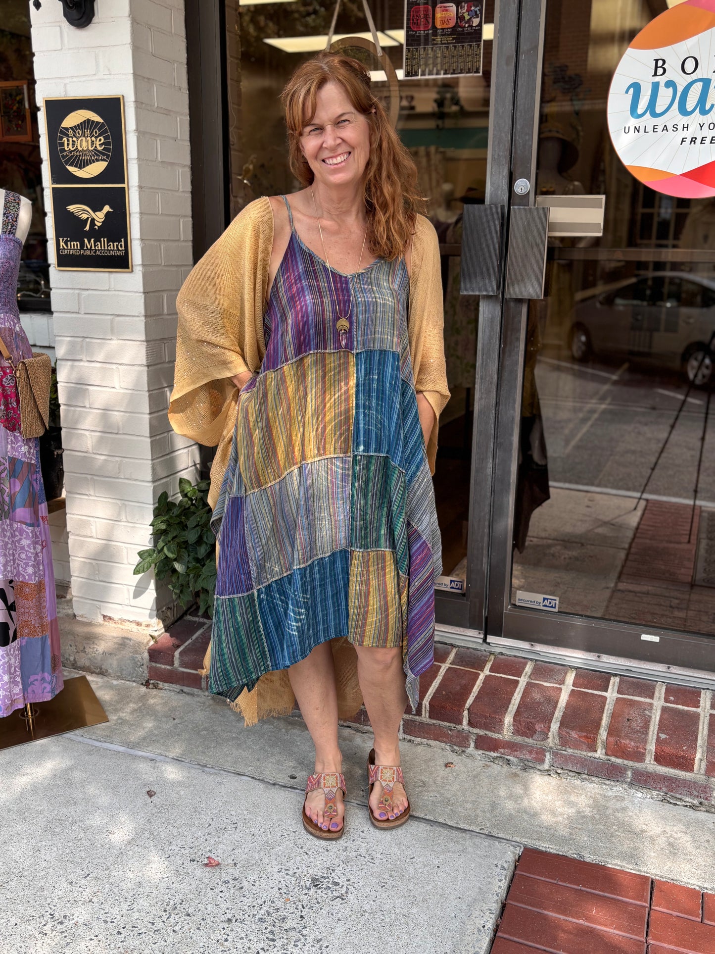 Gypsy Vintage Washed Patchwork Dress