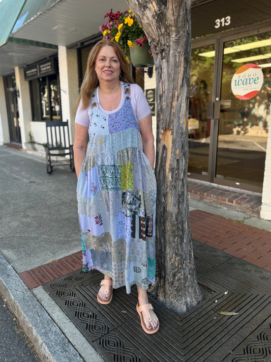 Patchwork Jumper Dress