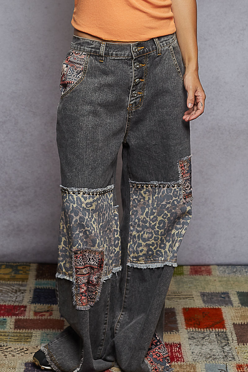 Bohemian Denim Muse Pants