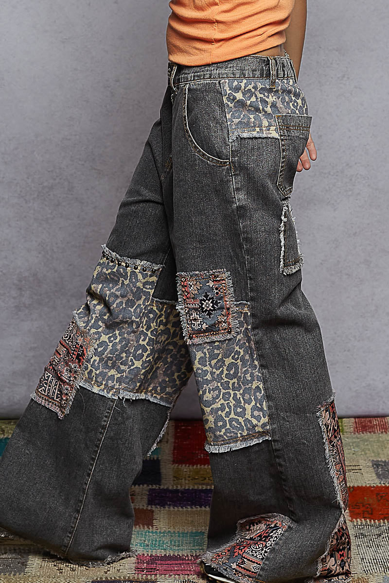 Bohemian Denim Muse Pants
