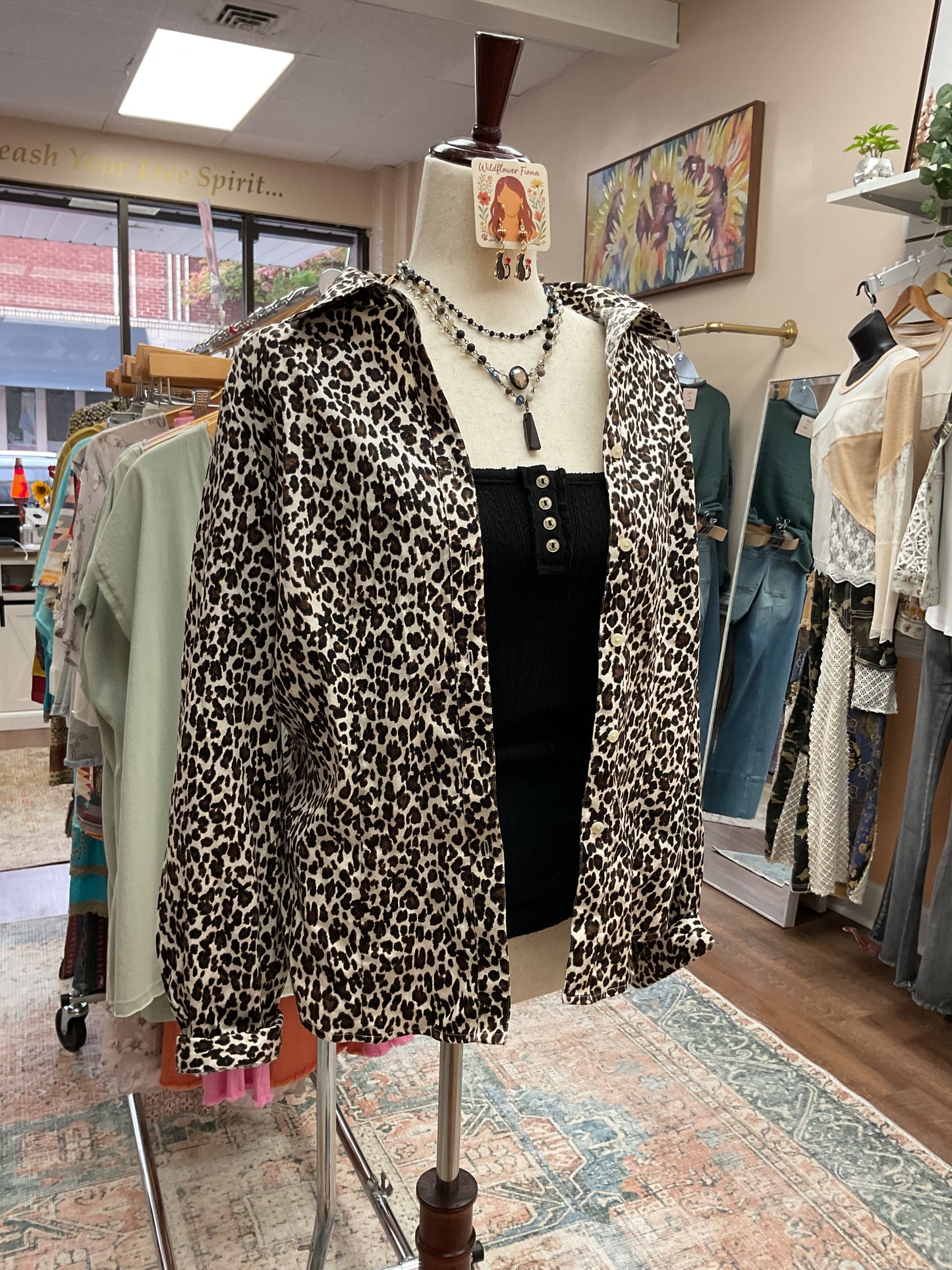 Leopard print jacket