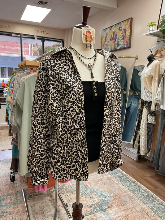 Leopard print jacket